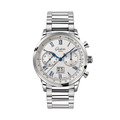 Senator Chronograph 41mm - Galvanic Silver on Bracelet