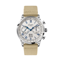 Senator Chronograph 41mm - Galvanic Silver on Fabric Strap