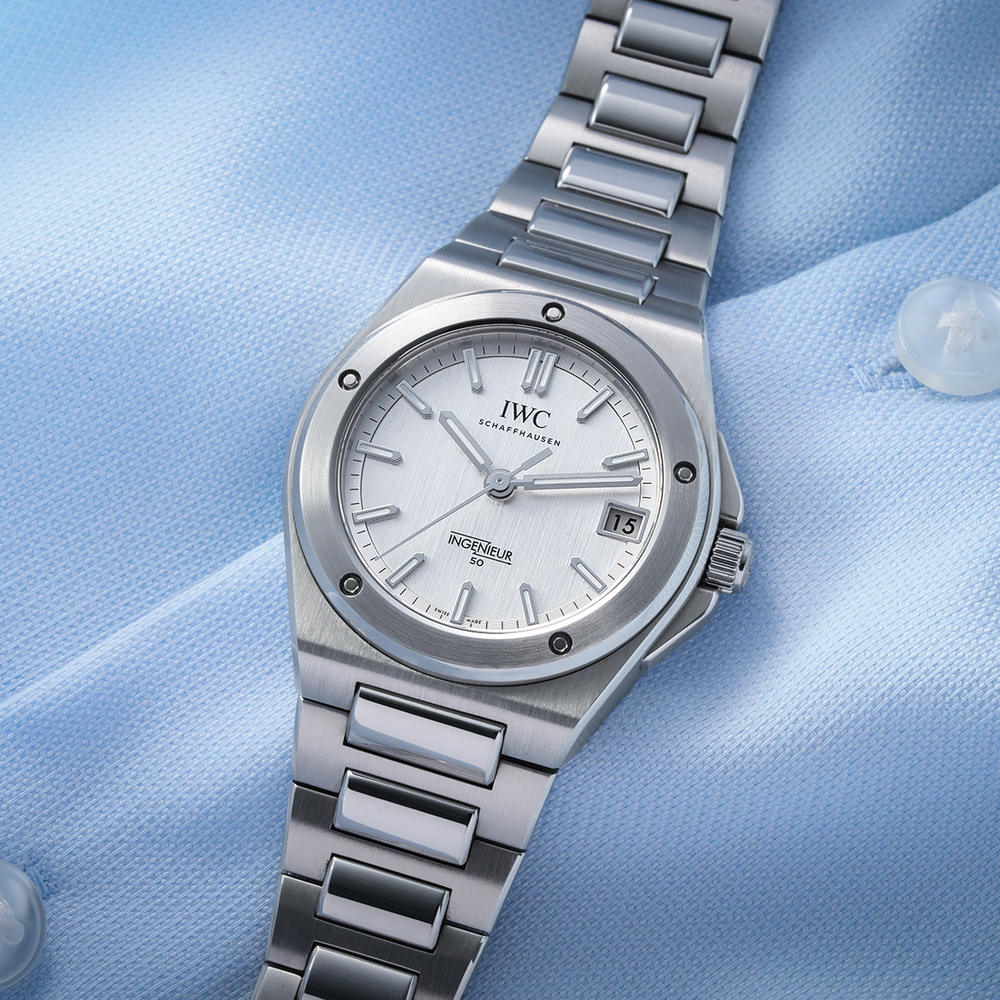 Ingenieur Automatic 50th Anniversary Limited Edition 35mm - Silver-Plated on Bracelet