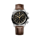 Longines Spirit Pilot Flyback 39.5mm - Black on Leather Strap