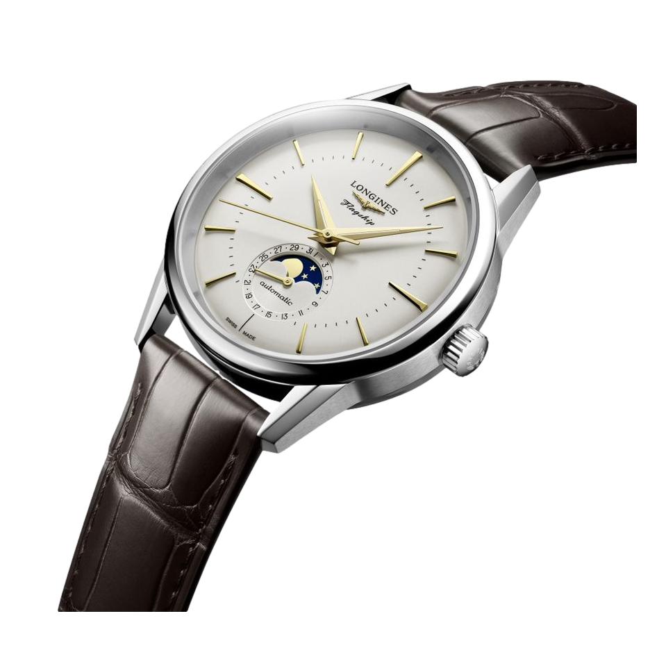 Flagship Heritage Moonphase Silvered Opaline
