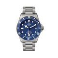 Pelagos Titanium 42mm - Blue, Ceramic Bezel on Bracelet w/ Extra Rubber Strap