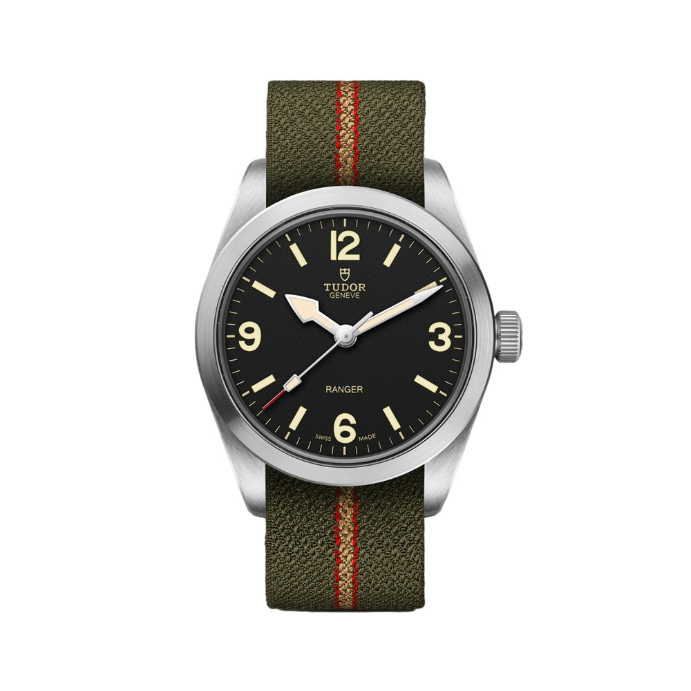 Ranger 36mm - Black on Fabric Strap