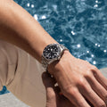 Pelagos Titanium 39mm - Black on Bracelet w/ Extra Rubber Strap