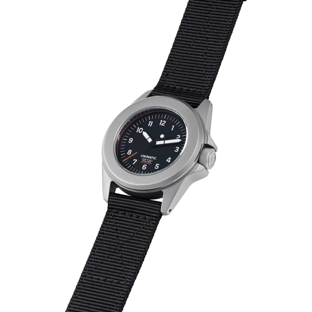 Toolwatch Sticker UT4 Toolwatch 40mm - Black on Fabric Strap | Teddy Baldassarre