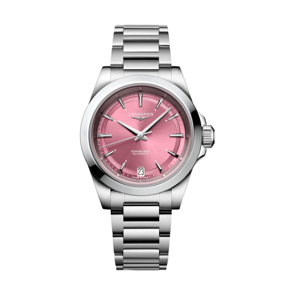 Conquest 34mm - Sunray Pink on Bracelet - Teddy Baldassarre