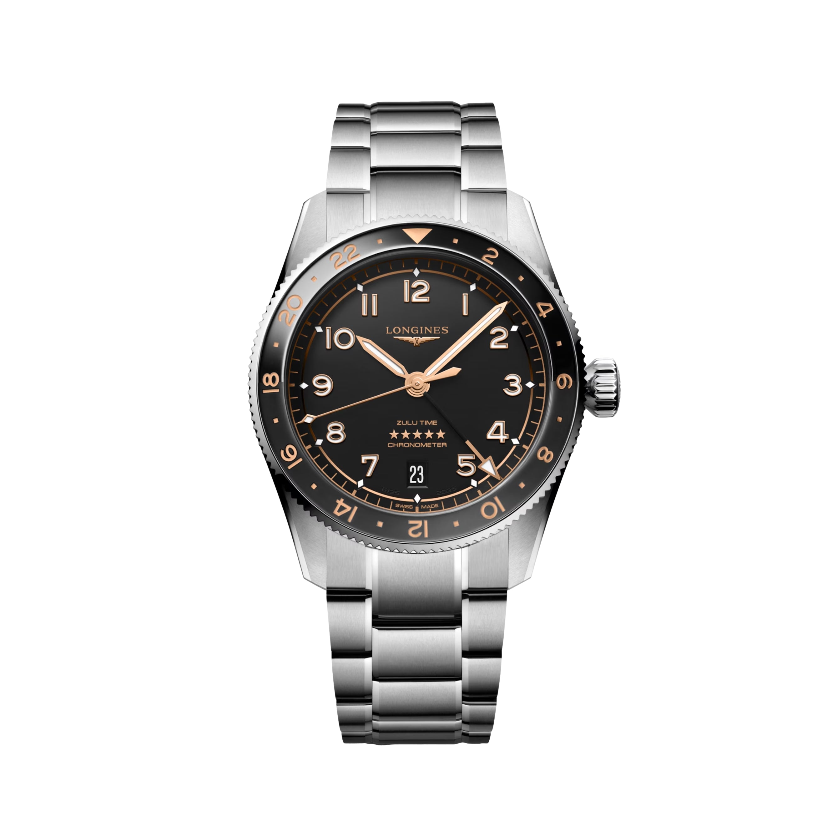 Spirit Zulu Time Automatic 39mm - Black on Bracelet - Teddy