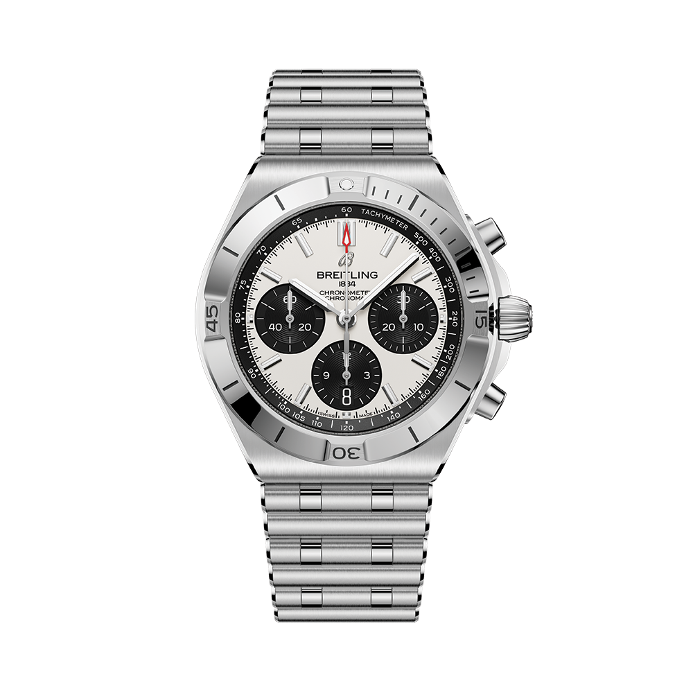 Chronomat B01 Automatic Panda Dial 42mm - White on Bracelet