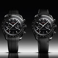Speedmaster Dark Side of the Moon Black Ceramic 44.25mm - Black on Rubber Strap