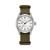 Khaki Field Mechanical Power Reserve 40mm - White on Fabric Strap