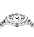 SUB 200 Whitepearl Sapphire Inlay Bezel 42mm - White on Bracelet