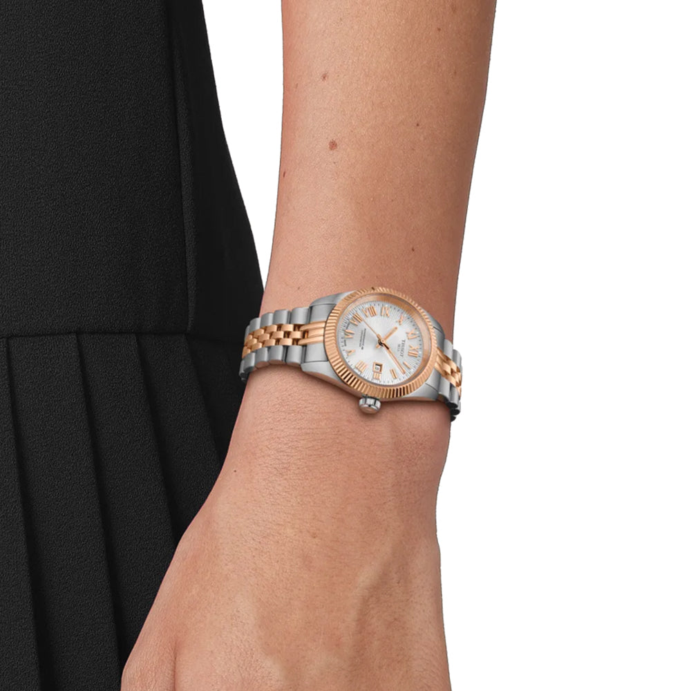 Ballade Powermatic 48 COSC Two-Tone 30mm - Silver on Bracelet