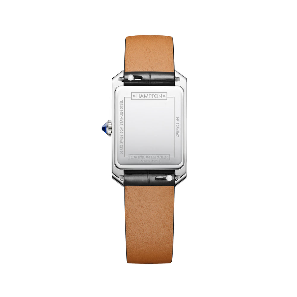 Hampton 10795 Quartz 35mm - White on Leather Strap