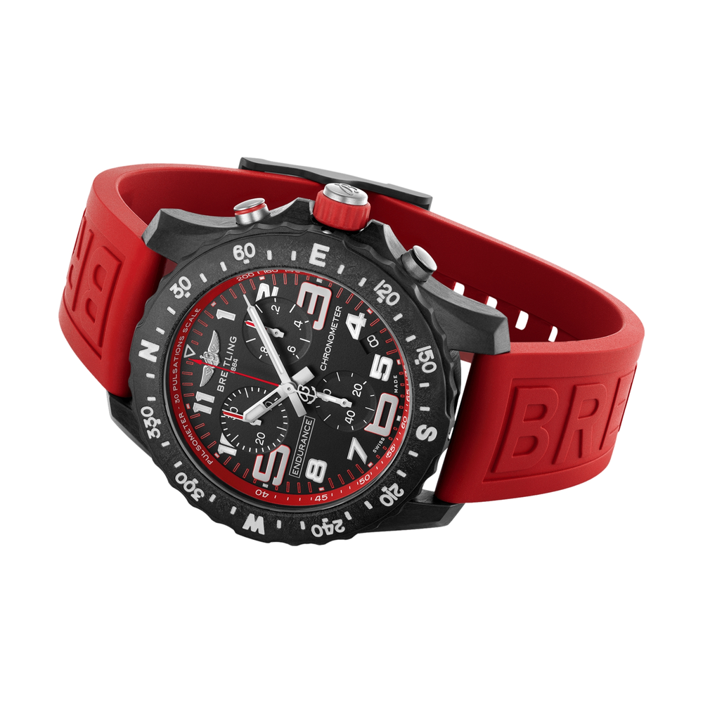 Endurance Pro Breitlight® - Black on Red Rubber Strap