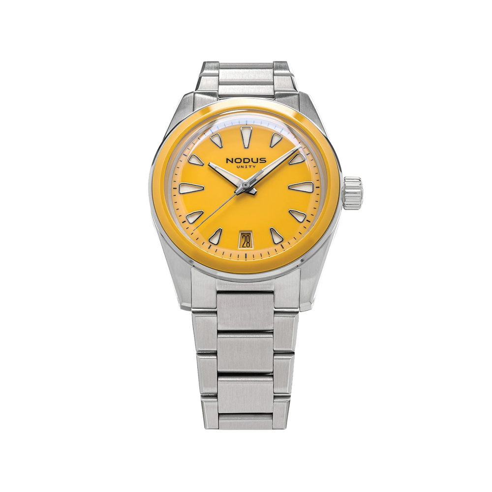 Unity Vitreous Yellow 36.5mm - Yellow on Bracelet