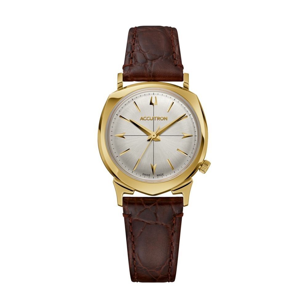 Legacy Automatic Brown Leather Strap Limited Edition Watch Gold-Tone Circular Case