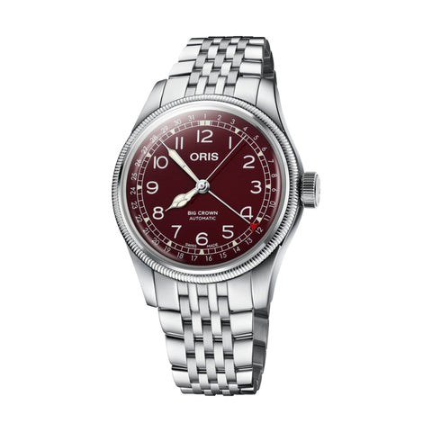 Oris big crown pointer date online burgundy