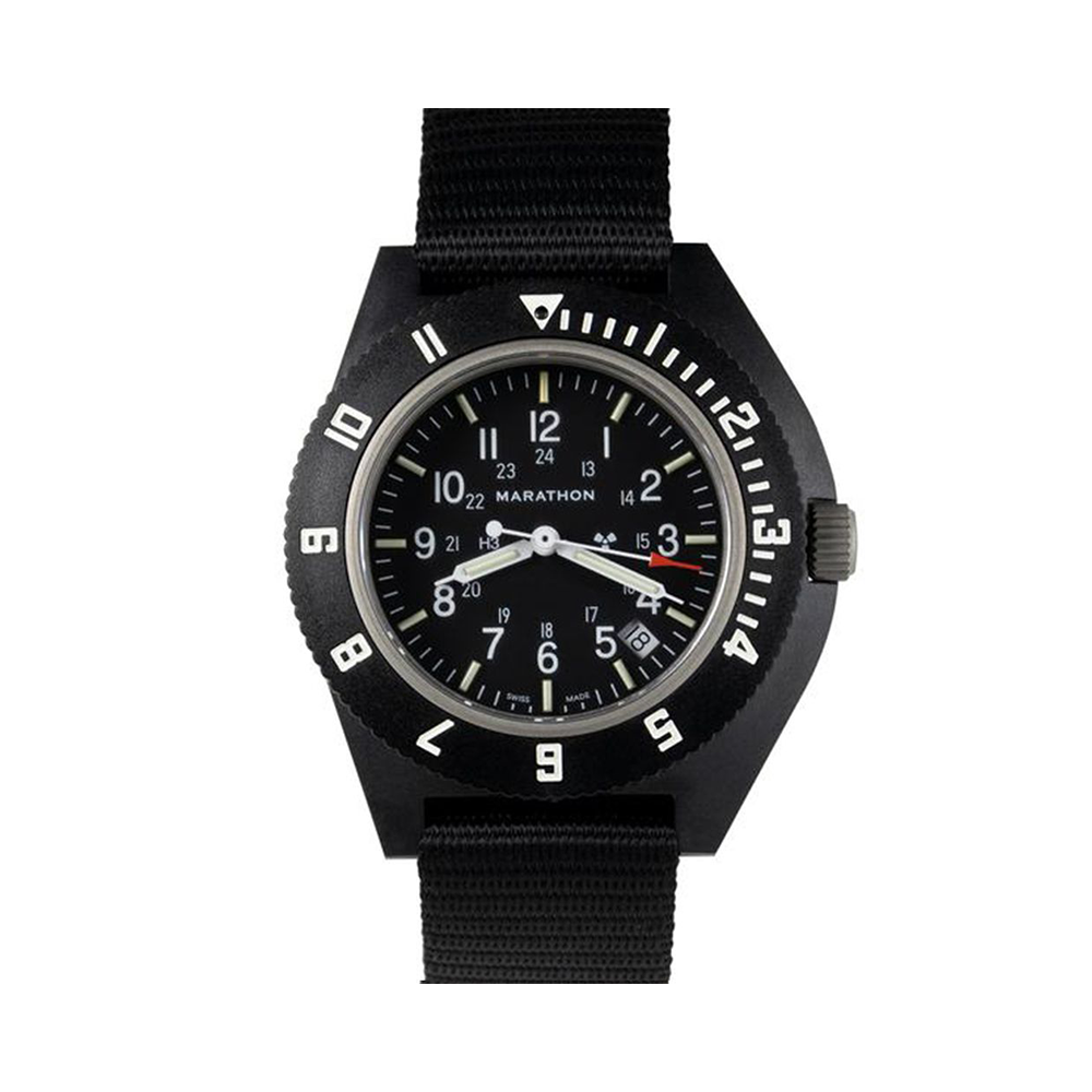 Pilot's Navigator with Date & Tritium 41mm - Black on Nylon Strap