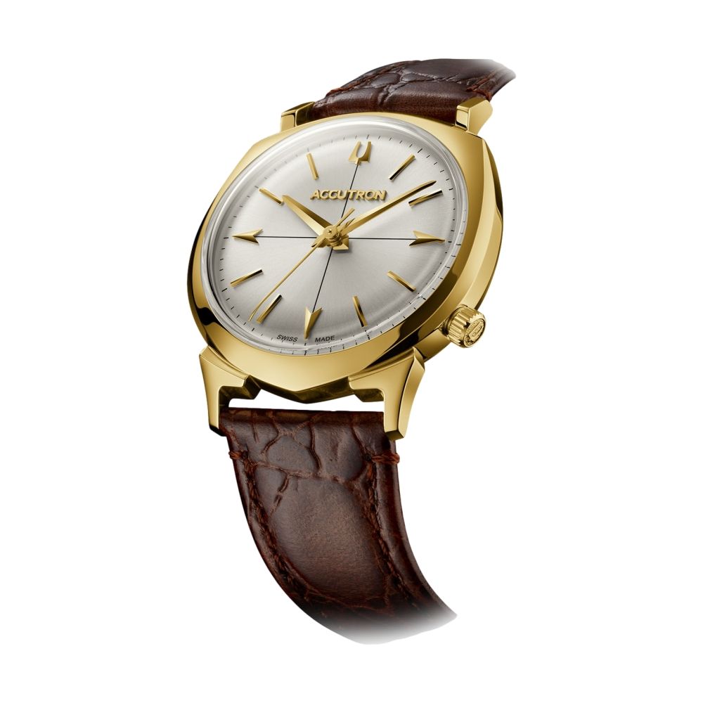 Legacy Automatic Brown Leather Strap Limited Edition Watch Gold-Tone Circular Case