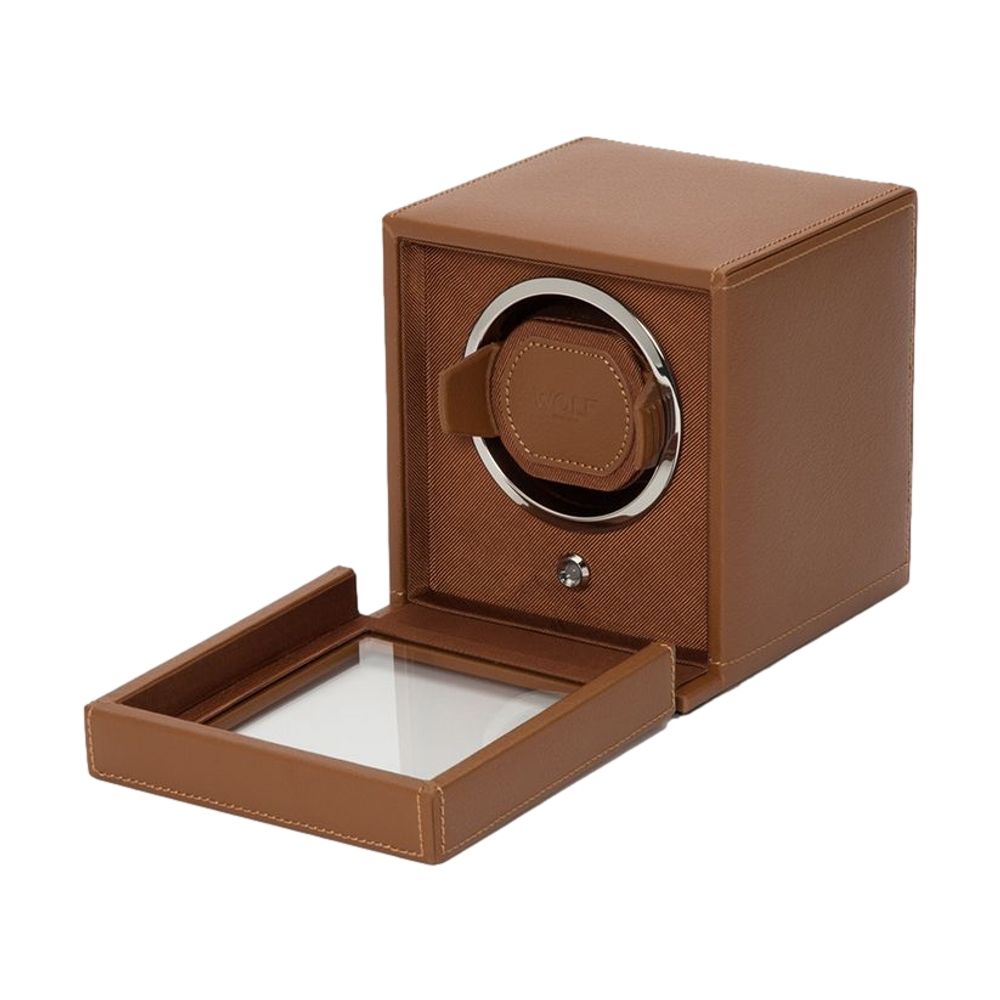 Cub winder with cover Cognac