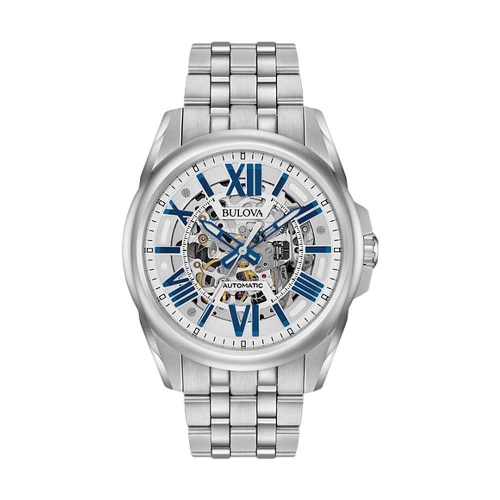 Sutton Skeleton Stainless Steel Case Blue Accents
