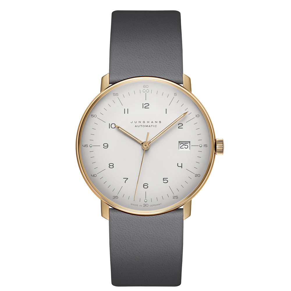 Max Bill Automatic Sapphire Crystal Gold PVD Case | Teddy Baldassarre