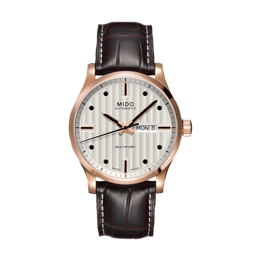 Multifort GENT Silver Leather Strap