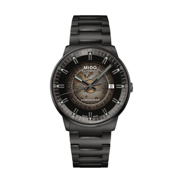 Commander Gradient Black PVD 40mm - Black on Bracelet - Teddy