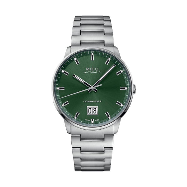 Commander Big Date 42mm - Green on Bracelet - Teddy Baldassarre