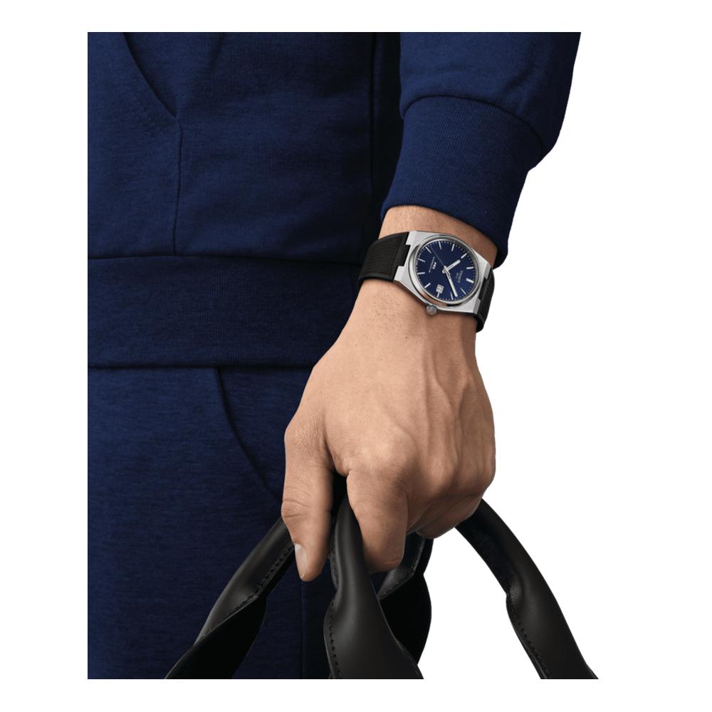 PRX Automatic Powermatic 80 40mm Blue Dial on Silicon Strap
