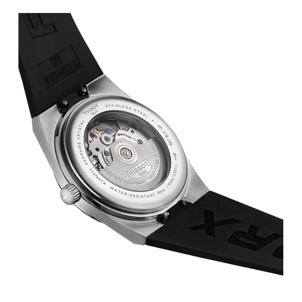 PRX Automatic Powermatic 80 40mm Black Dial on Silicon Strap