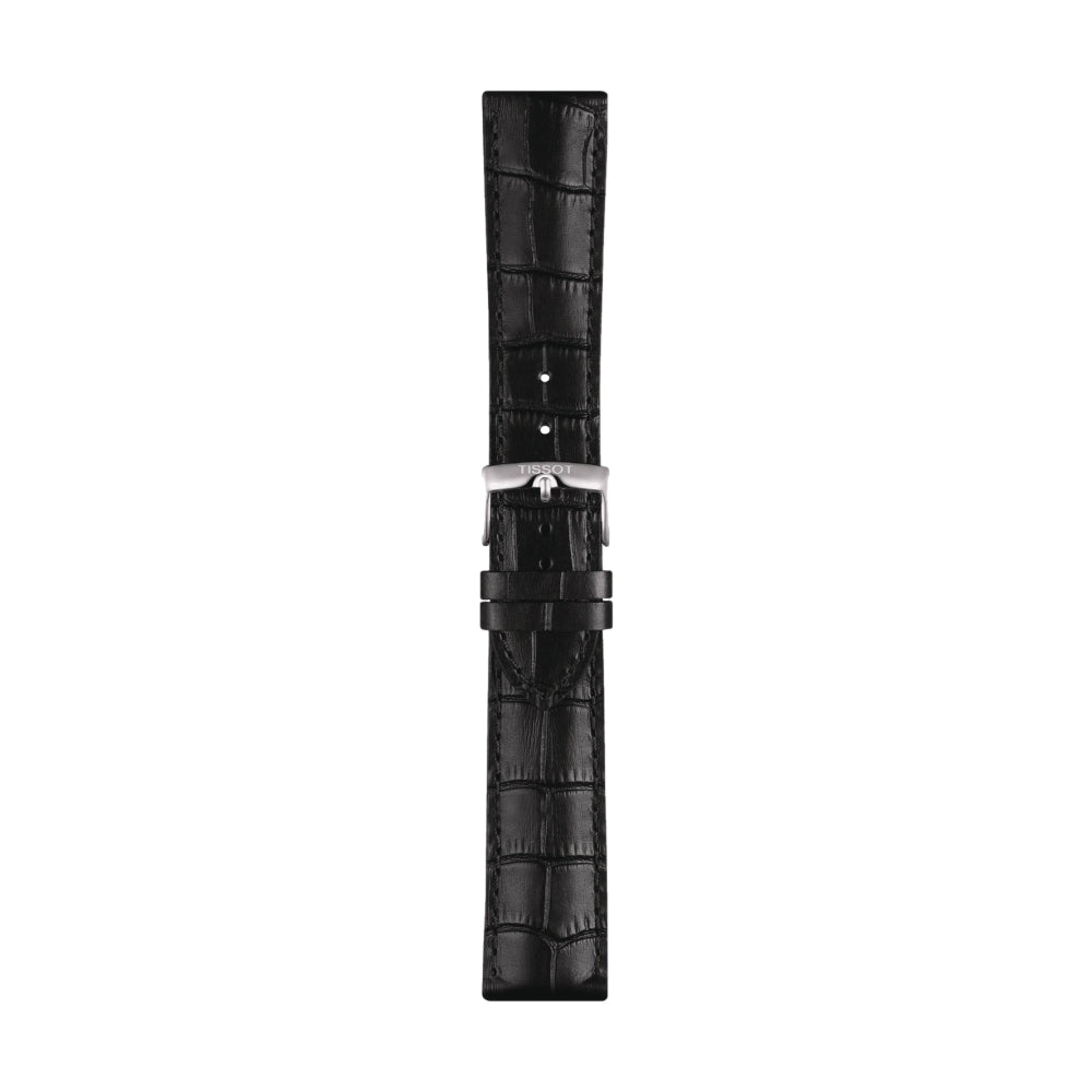 Tissot Official Black Leather Strap 22mm