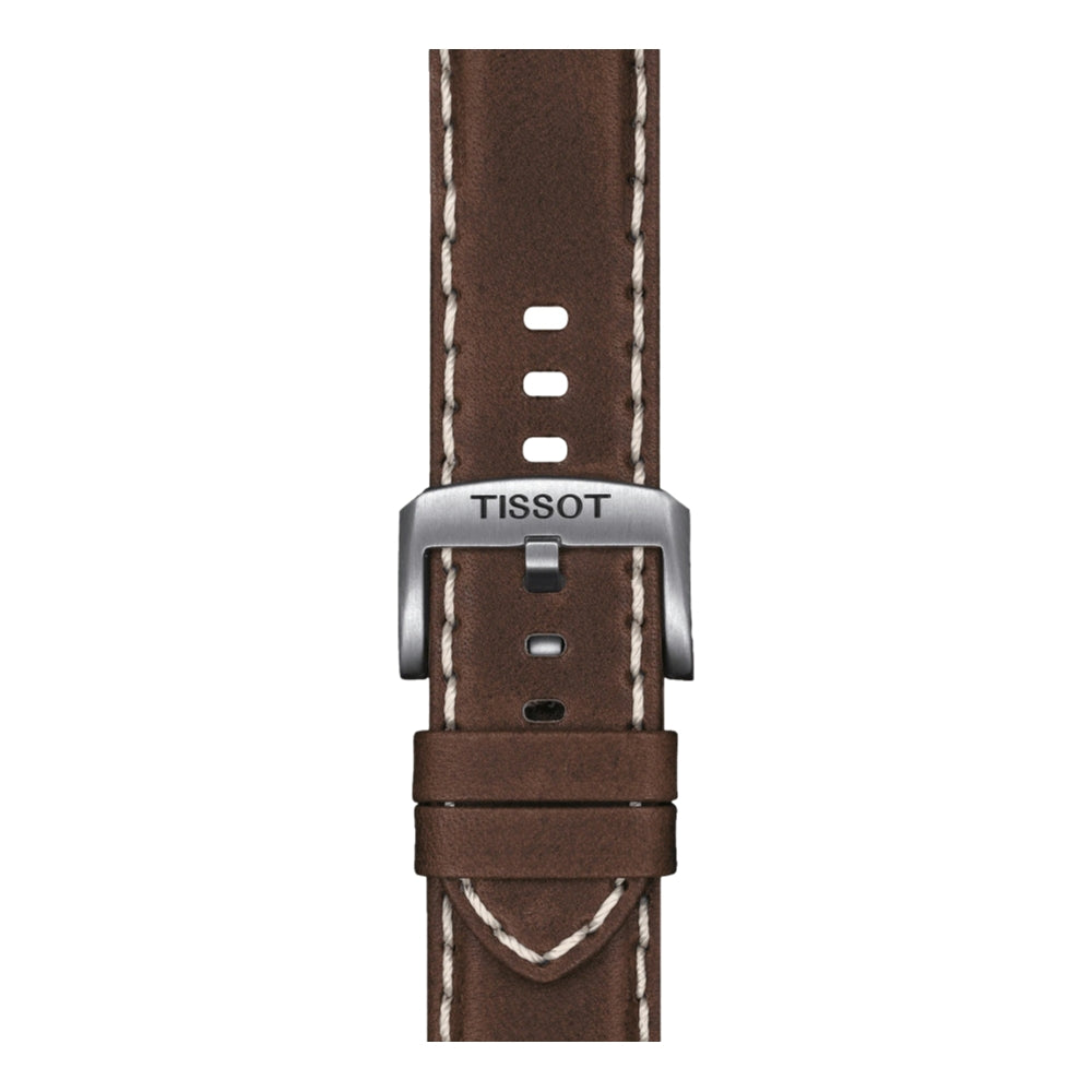 Tissot Official Brown Leather Strap 22mm