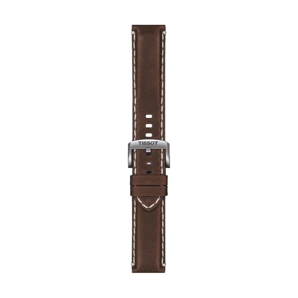 Tissot Official Brown Leather Strap 22mm