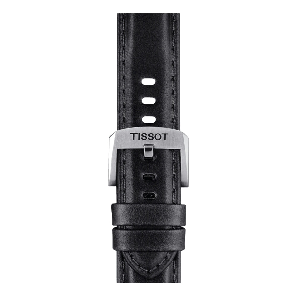 Tissot Official Black Embossed Leather Strap 20mm