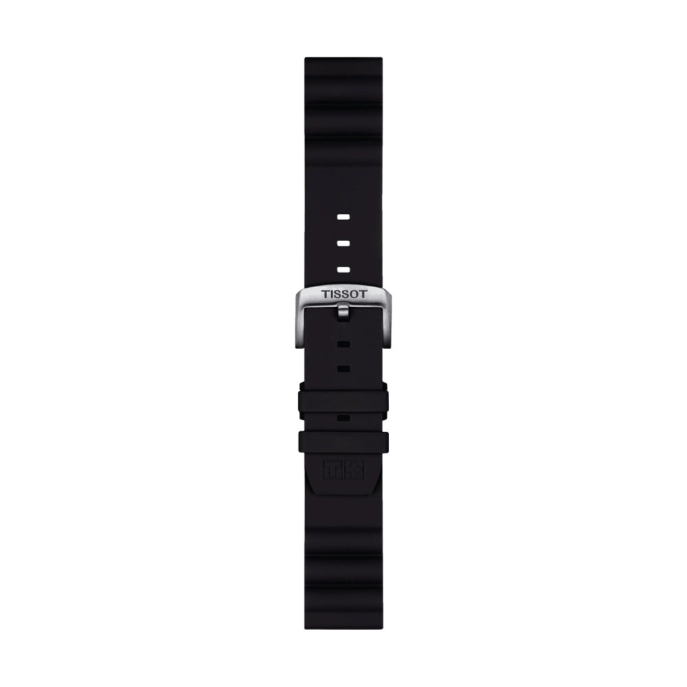Tissot Official Black Silicone Strap 22mm
