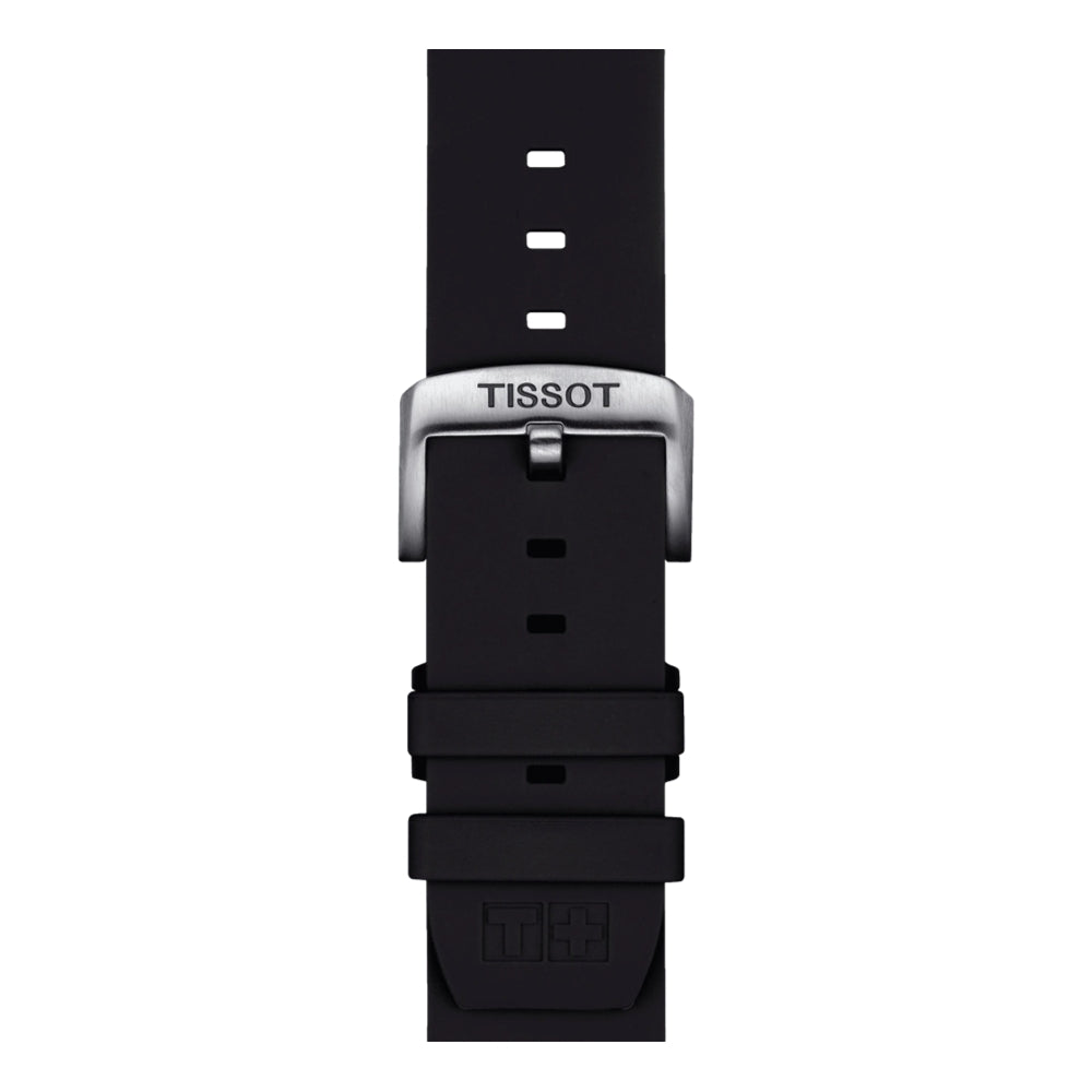 Tissot Official Black Silicone Strap 22mm