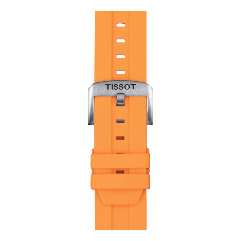 Tissot Official Orange Silicone Strap 22mm