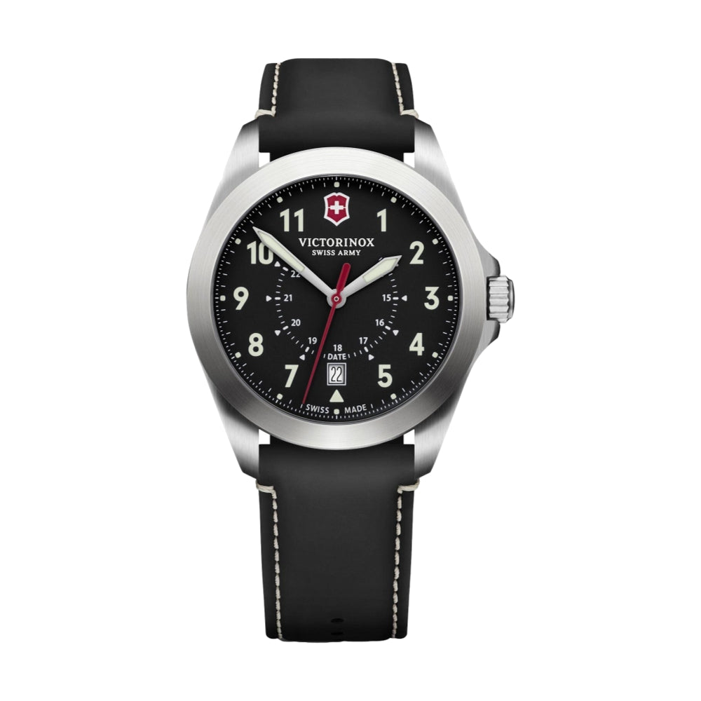 Swiss Army Heritage, Black Dial, Black Leather Strap