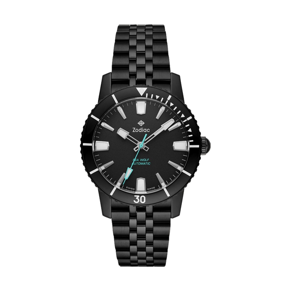 Super Sea Wolf 53 Compression Automatic Black Stainless Steel