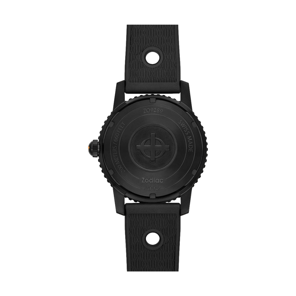 Super Sea Wolf 53 Compression Automatic Black Rubber Watch ZO9289