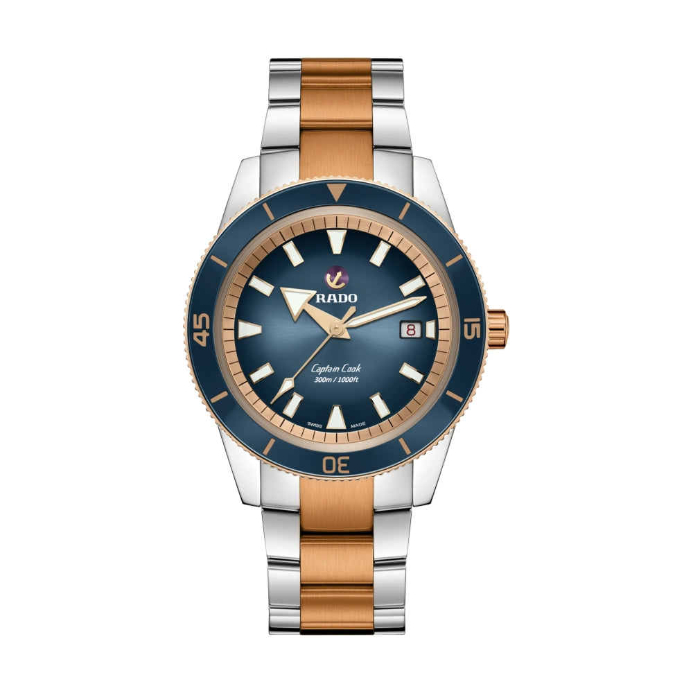 Captain Cook Automatic 42mm Two-Tone Blue Dial