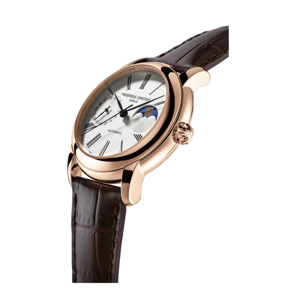 Classic Moonphase Manufacture Silver Dial Rose Gold-Plated Case
