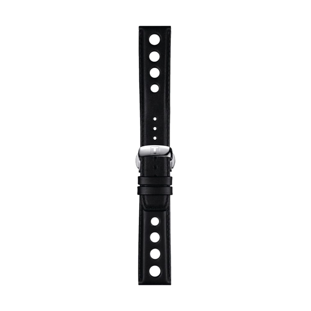 Tissot Official Black Leather Strap with Butterfly Clasp 20mm