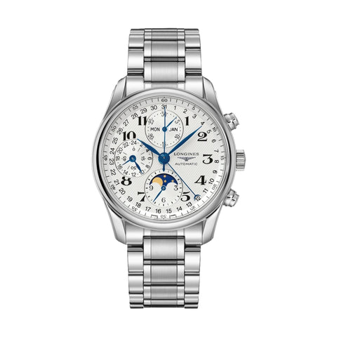 Master Collection Silver Dial Chronograph on Bracelet Teddy